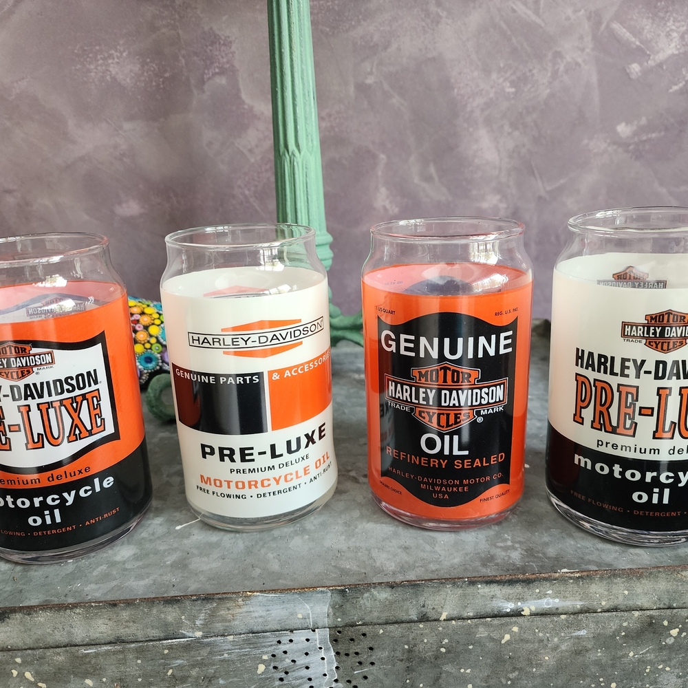Harley-Davidson Pre-Luxe Candle Set - Black, Orange, White